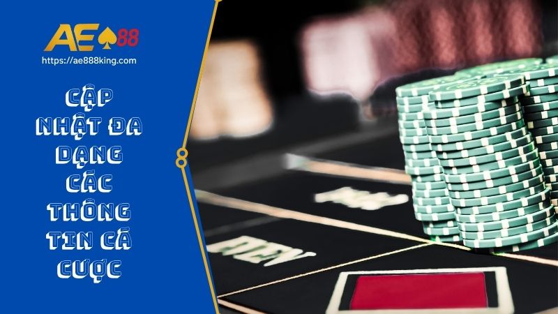 Cập nhật đa dạng các thông tin cá cược cùng chuyên gia